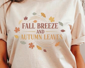 Comfort Colors Fall T-Shirt: Spooky Season, Autumn Vibes