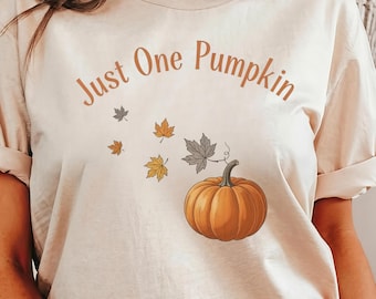 Comfort Colors Pumpkin Shirt: Spooky Fall Season T-Shirt