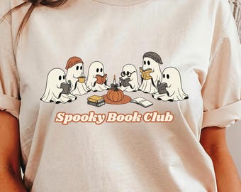 Chemise de lecture fantôme personnalisable : t-shirt fantasmagorique d'Halloween