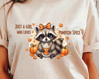 Halloween Raccoon Shirt: Spooky & Feral, Pumpkin Spice Lover