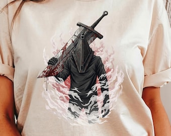Pyramid Head T-Shirt: Silent Hill, Retro Horror Game Tee