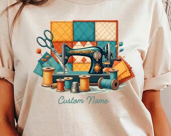 Chemise matelassée personnalisée : t-shirt personnalisé pour les amateurs de couture