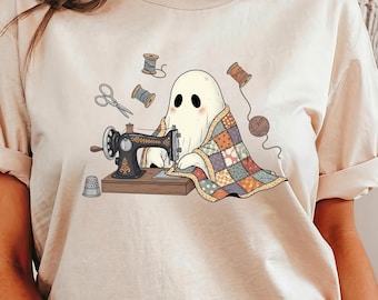 Chemise fantôme vintage en patchwork : conception de blocs de courtepointe d'Halloween