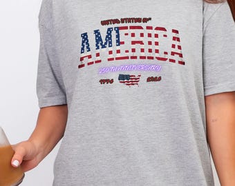 America 250 Shirt, United States 250th Anniversary Tee, Patriotic USA Flag Graphic, Independence Day 2026 Gift, America Birthday Shirt