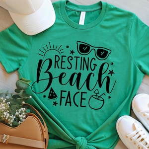 Beach Please Graphic Tee: Funny Summer Vacation Shirt