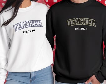 Personalized Varsity Shirt Custom Est Year Tee, Dad Mom Teacher Nurse Doctor Soldier Graduation Gift