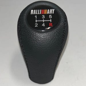 Fit for Mitsubishi Evo Ralliart 5 Speed Black Stitches Shift Knob 8 9 EVO 3000GT Gto Mr DODGE STEALTH R/T