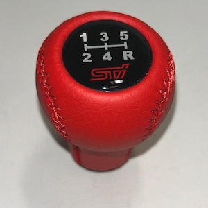 Gear Shift Knob Fit For Subaru WRX STI 5 speed, Red