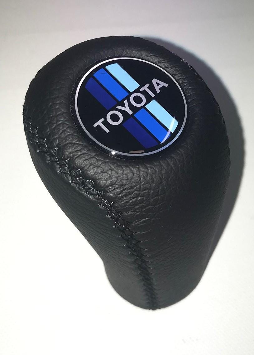 Genuine OEM Toyota TRD Leather Shift Knob & Shift Plate Decal Set - 12x1.25