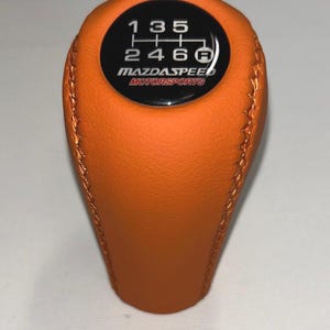 Fit for Mazda 6 Speed Leather Shift Knob RX-8 MX-5 Nb Nbfl II Mk2 Mk2.5 Miata Roudster