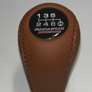 Fit for Mazda 6 Speed Leather Shift Knob RX-8 MX-5 Nb Nbfl II Mk2 Mk2.5 Miata Roudster