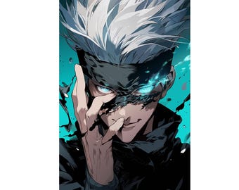 Gojo Satoru Svg-Png / Gojo SVG /Gojo PNG High Quality Anime Character