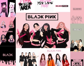 Bla_ck Pink svg,png bundle/lisa svg/jennie svg/rose svg/jisoo svg Bla_ck p_ink Mega Bundle