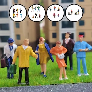 Miniature Passenger Figures, Miniature Train Figures, Diorama Passenger Figures Model Railways, Miniature People Set Train Landscape Scenery