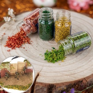 Miniature Resin Tree Leaves, Resin Mini Tree Leaves for Garden Dioramas, Tree Leaves Miniature Landscape & Diorama Accessories Scene 33ml
