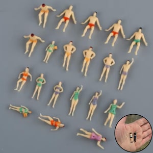 Miniature Swimmer Figure, Swimmer Diorama Figure, Swimmer Miniature Figurine, Swimmer Miniature Pool Beach Scene Figure Landscape Dioramas