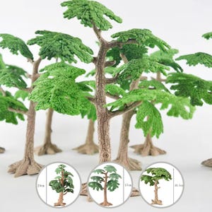 Simulated Mini Trees for Fairy Garden, Miniature Forest Trees, Miniature Artificial Trees, Miniature Forest Decor Dollhouses Dioramas Garden
