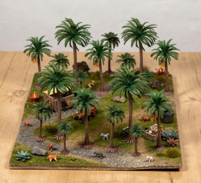 NOIX DE COCO Palmier Modèle Arbres 20Pcs 7CM Scène Forêt Plage Diorama