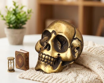 Silver Skull Head Knick Knack,skull Statue for House&office