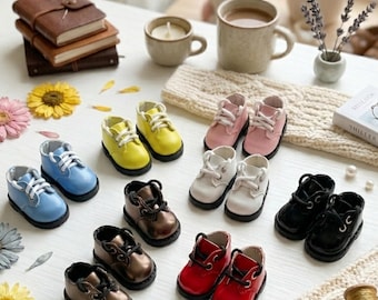 Cute Sports Shoes for 17cm Dolls | Doll Sneakers for Custom Outfit Makers | Lace-Up Boot Footwear for DIY Doll Fashion & Scene Creators