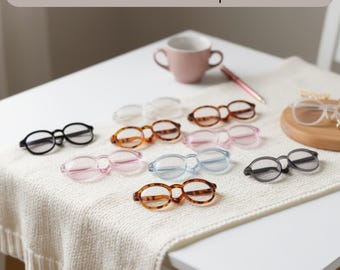 Miniature Doll Eyeglasses | Doll Sunglasses | 6.5cm Doll Glasses Accessory for 15cm Dolls | Adorable Doll Eyewear Accessories
