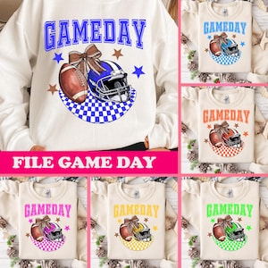 Game Day Bundle Png, Coquette Football Png, Football Season Png, Football Coquette Png, Football Game Day Png Sublimation Designs