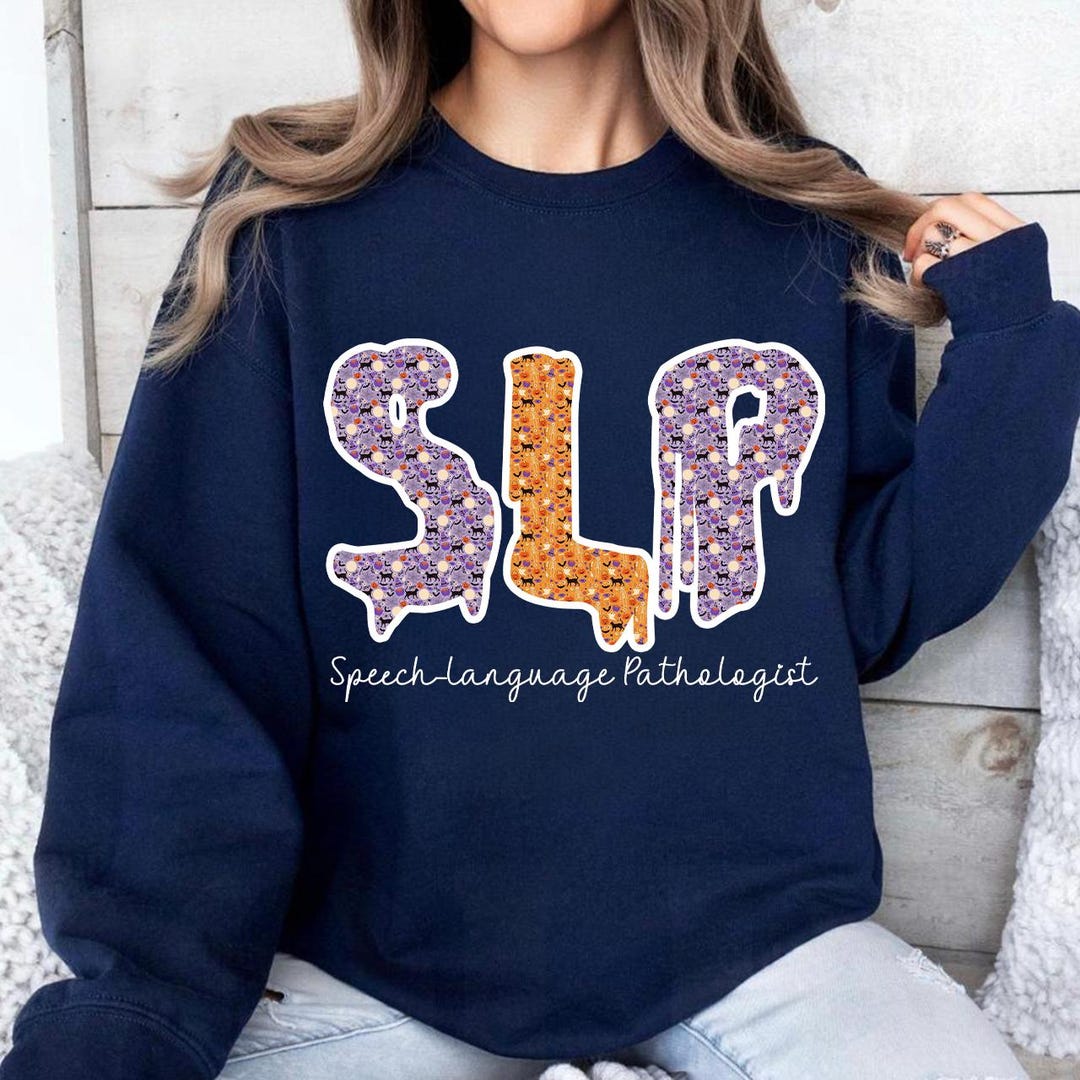 SLP Halloween Doodle Letters PNG, Speech Language Pathologist Design ...