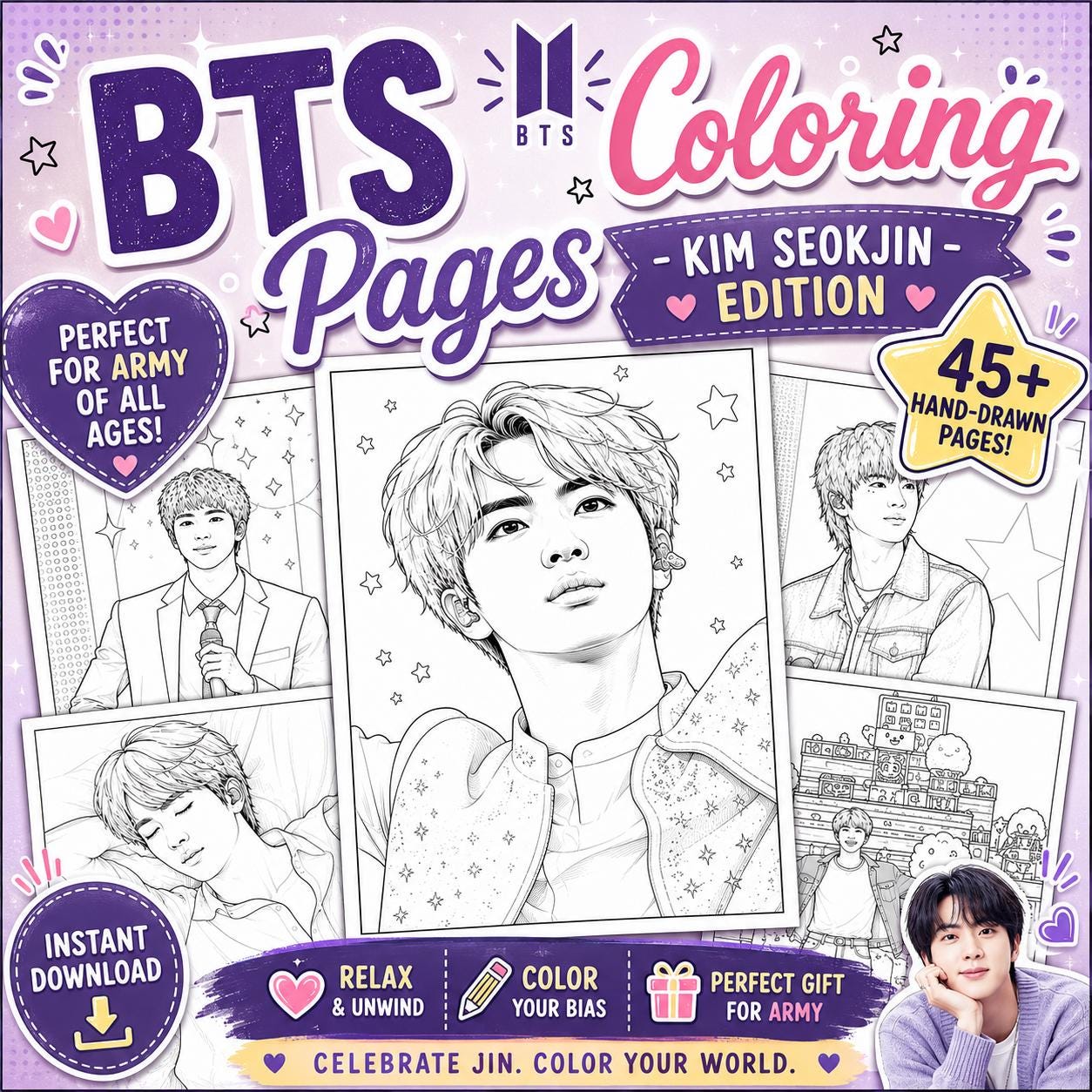 Bts Jin Blanket - Etsy