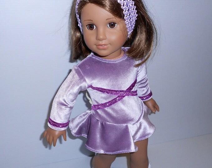 Figure Ice Skating Costume Sparkling Pink With Skates for 18 Etsy