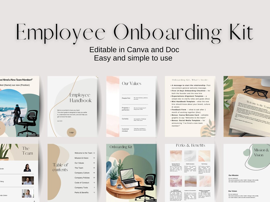 Onboarding Kit for Business | New Hire Welcome Packet | Employee ...