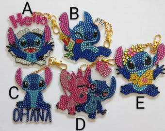Stitch Rhinestone Keychain