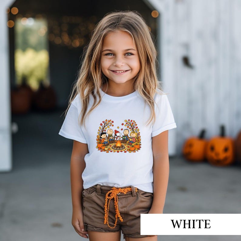 Peanuts Campfire Shirt, Fall Snoopy Graphic Tee, Charlie Brown Autumn Pumpkin Tshirt, Cute Retro Thanksgiving Crewneck, Cozy Camp Gift