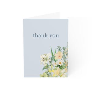 Floral Thank You Greeting Cards - Perfect for Celebrations, Cards for Every Occasion, Thank You Notes, Stationery Set, Unique Cards