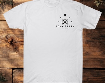 Papa's Edition T-shirt with the child's name and year of birth. Personalized father shirt. Father's Day gift. Custom Dad T-Shirt