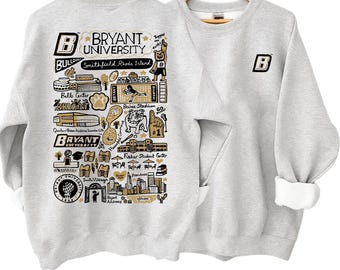 Personalized University Alumni Sweatshirt, Custom Campus Illustration Hoodie, College Mom Gift, Parent College Gift, Alumni Crewneck