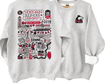 Custom College Graduation Sweatshirt, Personalized Campus Illustration Shirt, Class of 2026 Gift, Alumni Crewneck, Grad Hoodie