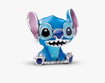 Ciondolo Pandora in argento Sterling S925 con punto blu, compatibile con Pandora Moments