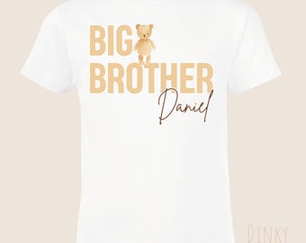 T-shirt Annuncio Gravidanza Stampata Bambino Promoted To Big Brother - Foto 4