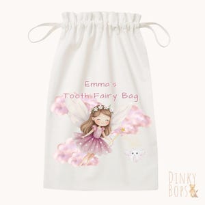 Tooth Fairy Bag, Personalised Pouch for Kids, Keepsake Gift for Boys and Girls, Custom Tooth Holder