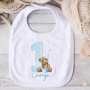 Bär ersten Geburtstag Weste, personalisierte Baby Outfit, 1. Geburtstag Geschenk, Kuchen zerschlagen Kleidung, niedlichen Bär Thema Feier