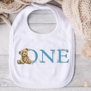 Bär ersten Geburtstag Weste, personalisierte Baby Outfit, 1. Geburtstag Geschenk, Kuchen zerschlagen Kleidung, niedlichen Bär Thema Feier