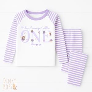 Fairy Birthday Pyjamas, Personalised Girls Birthday Pjs, Magical When I Wake Up Pjs, 1st Birthday Gift Ideas