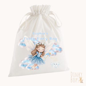 Tooth Fairy Bag, Personalised Pouch for Kids, Keepsake Gift for Boys and Girls, Custom Tooth Holder