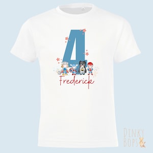 Superhero Fourth Birthday Shirt, Personalized Boys T-Shirt, Custom Gift for 4th Birthday Celebration