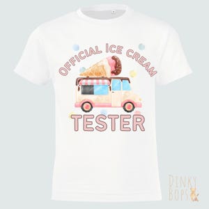 Ice Cream Shirt, Cute Summer Tee, Personalized Kids Shirt, Birthday Dessert Shirt, Fun Vacation Top