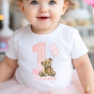 Bär ersten Geburtstag Weste, personalisierte Baby Outfit, 1. Geburtstag Geschenk, Kuchen zerschlagen Kleidung, niedlichen Bär Thema Feier
