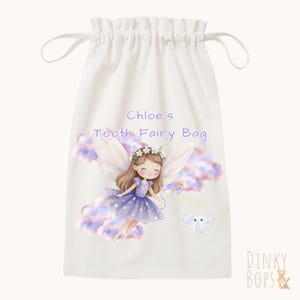 Tooth Fairy Bag, Personalised Pouch for Kids, Keepsake Gift for Boys and Girls, Custom Tooth Holder