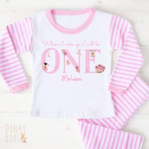 Fairy Birthday Pyjamas, Personalised Girls Birthday Pjs, Magical When I Wake Up Pjs, 1st Birthday Gift Ideas