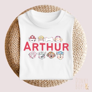 Paw Patrol Shirt, Custom Family Matching Tee, Personalized Kids Birthday T-shirt, Paw Patrol Gift