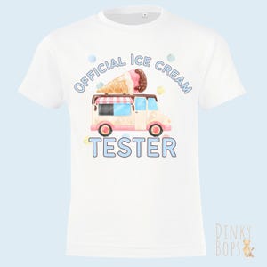 Ice Cream Shirt, Cute Summer Tee, Personalized Kids Shirt, Birthday Dessert Shirt, Fun Vacation Top